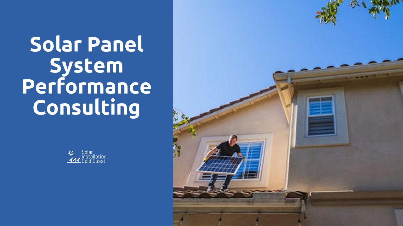 Solar Panel System Performance Consulting