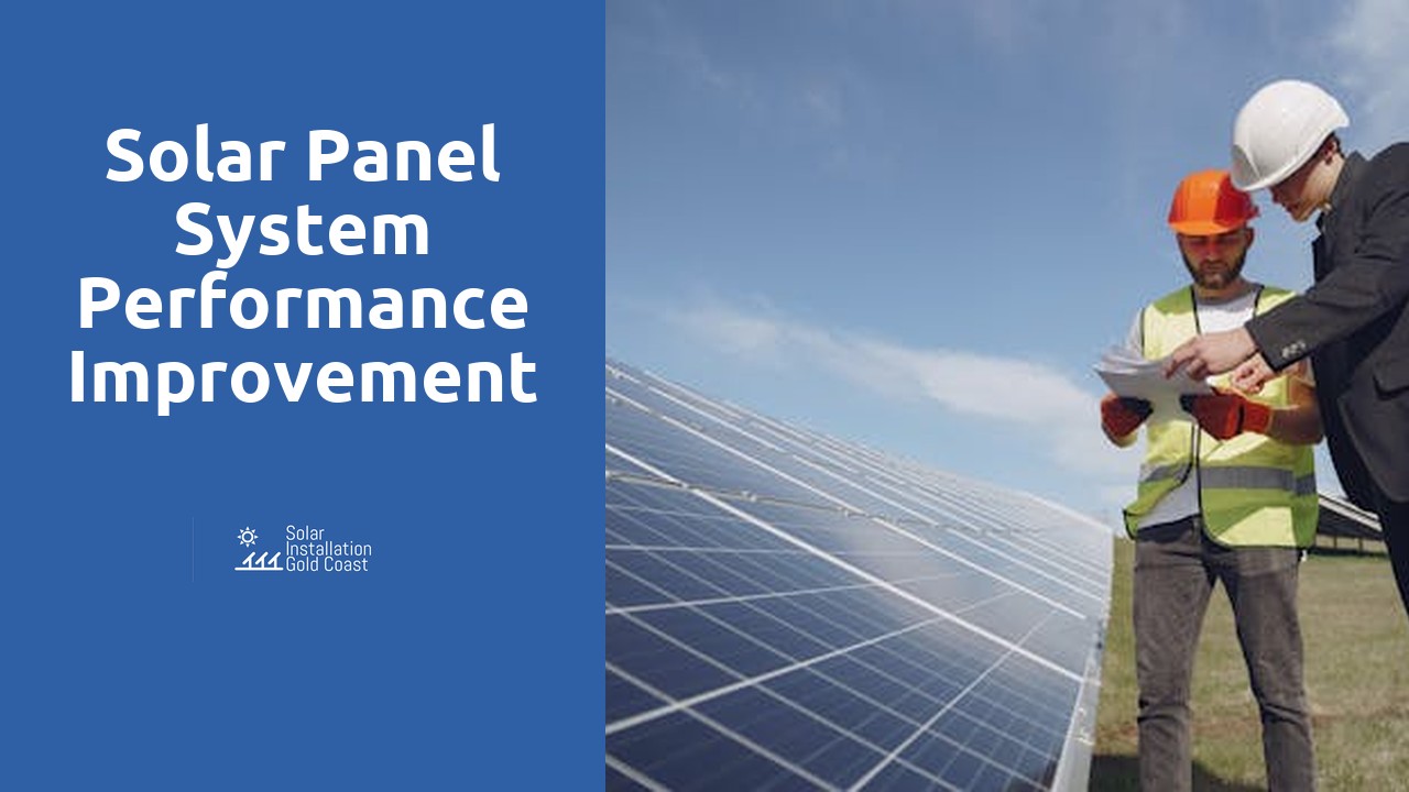 Solar Panel System Performance Improvement