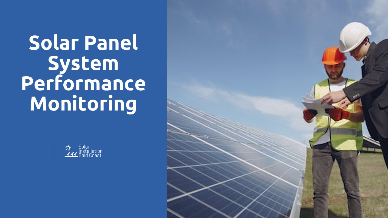 Solar Panel System Performance Monitoring