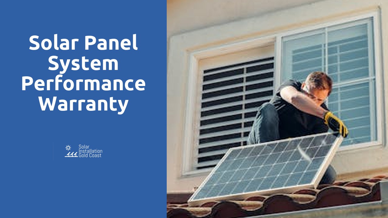 Solar Panel System Performance Warranty